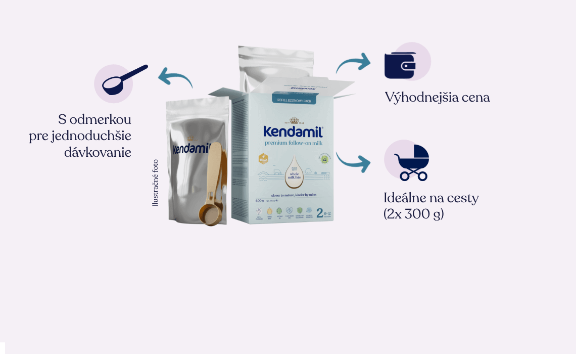 Kendamil v praktickom balení